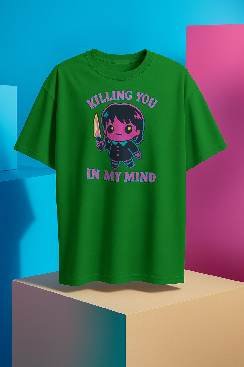 UNSTOPPABLE REGULAR PRINTED T-SHIRT: Killing You In My Mind