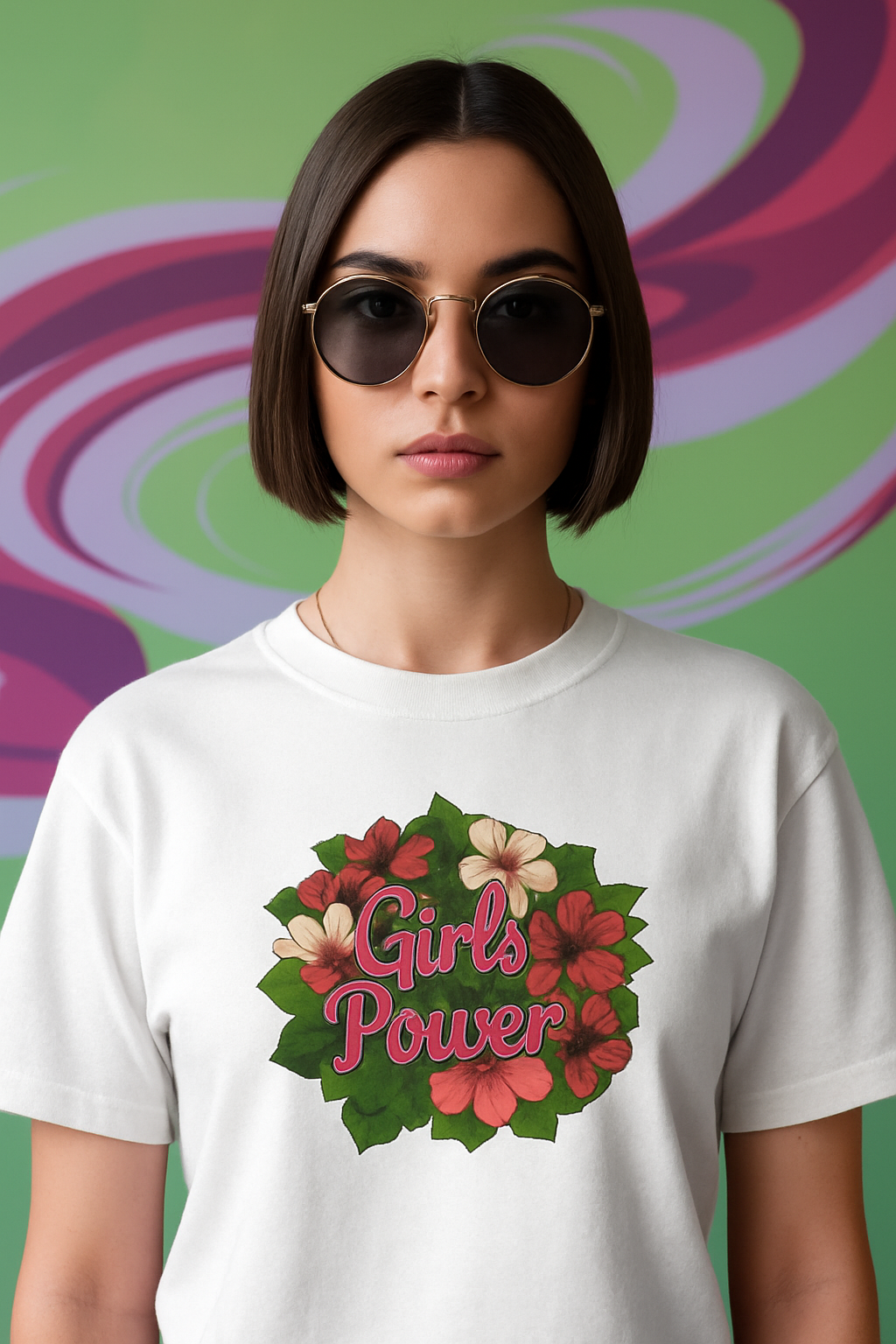PETALS & SOUL REGULAR PRINTED T-SHIRT: Girls Power
