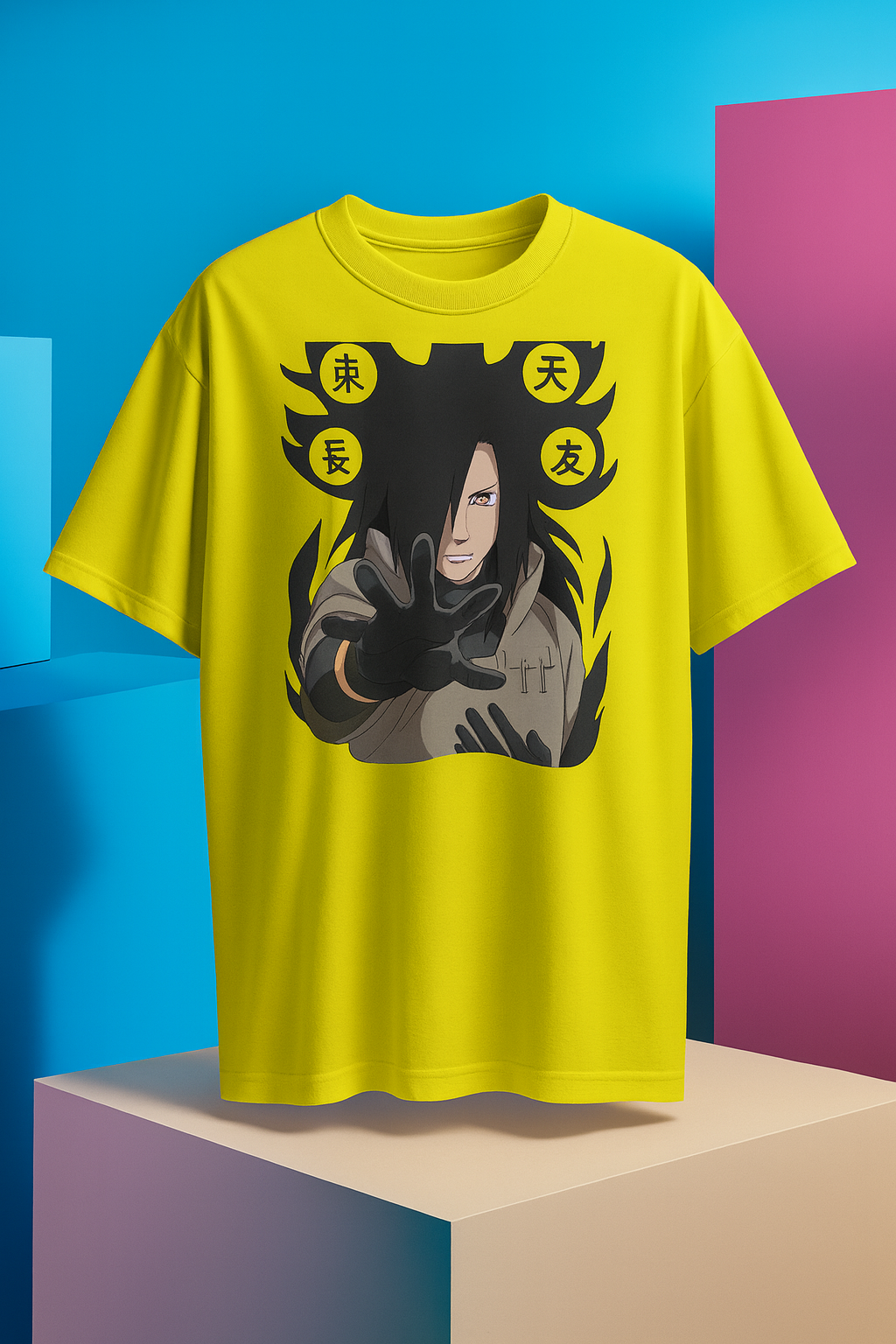 ANIME QUEENS REGULAR PRINTED T-SHIRT: Eastern Flame Warrior