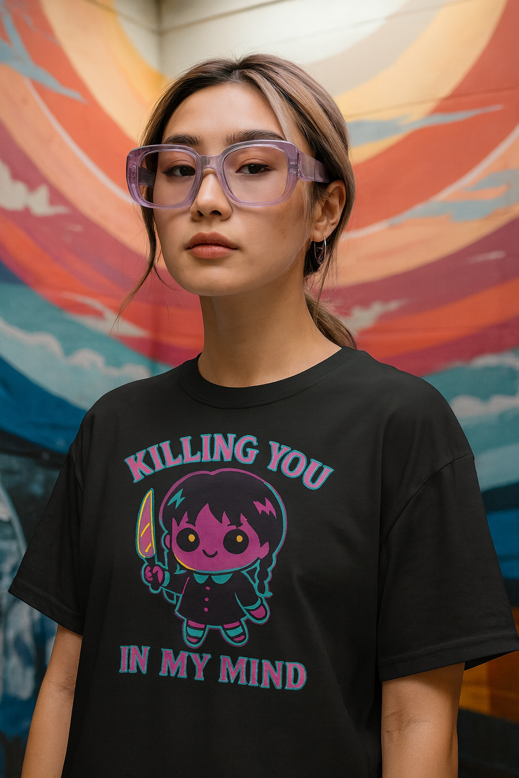 UNSTOPPABLE REGULAR PRINTED T-SHIRT: Killing You In My Mind