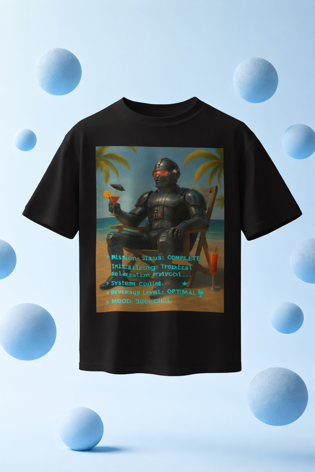 MENS REGULAR PRINTED T-SHIRT: Mission- Chill Mode