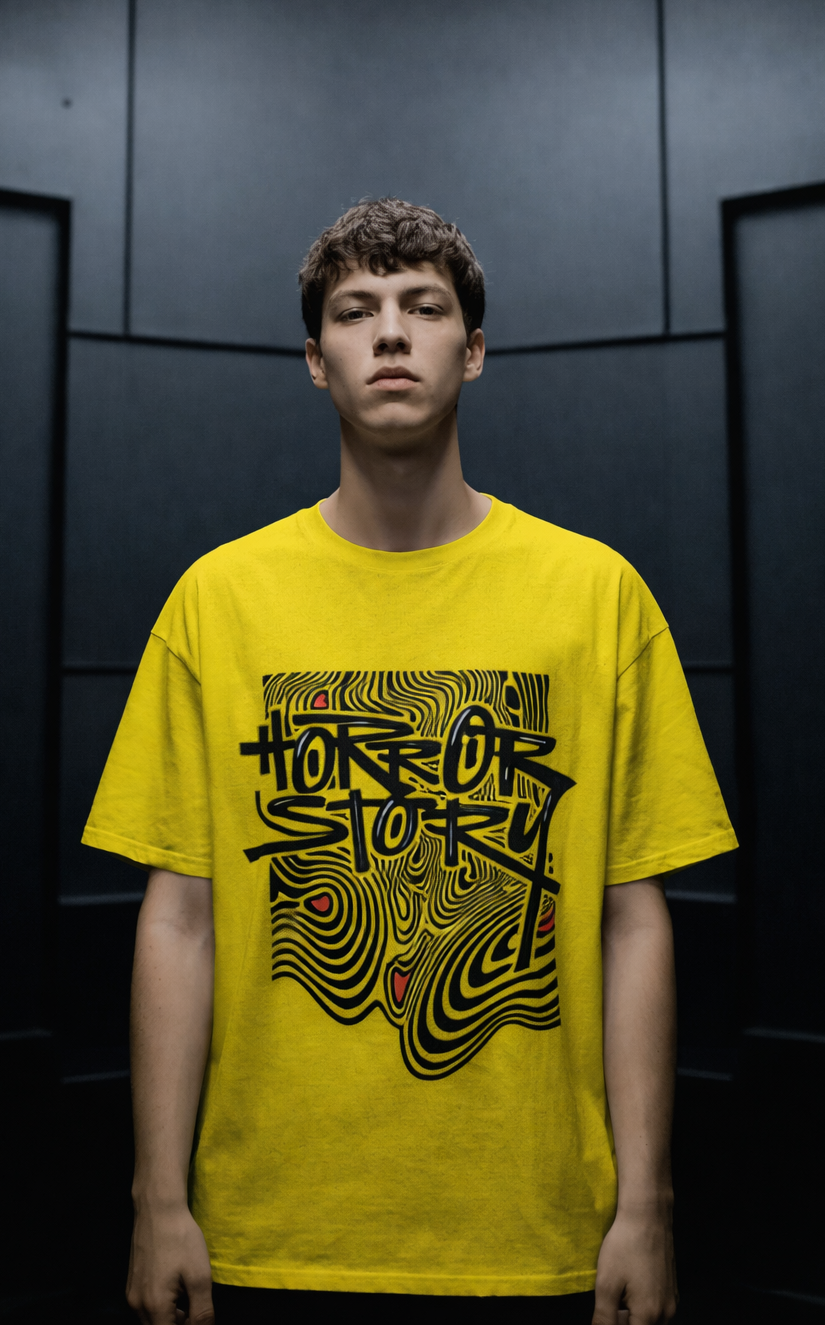 MENS OVERSIZED PRINTED T-SHIRT: Horror Story