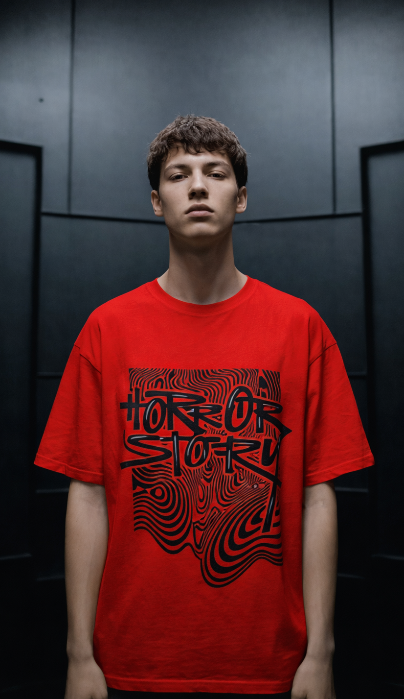 MENS OVERSIZED PRINTED T-SHIRT: Horror Story
