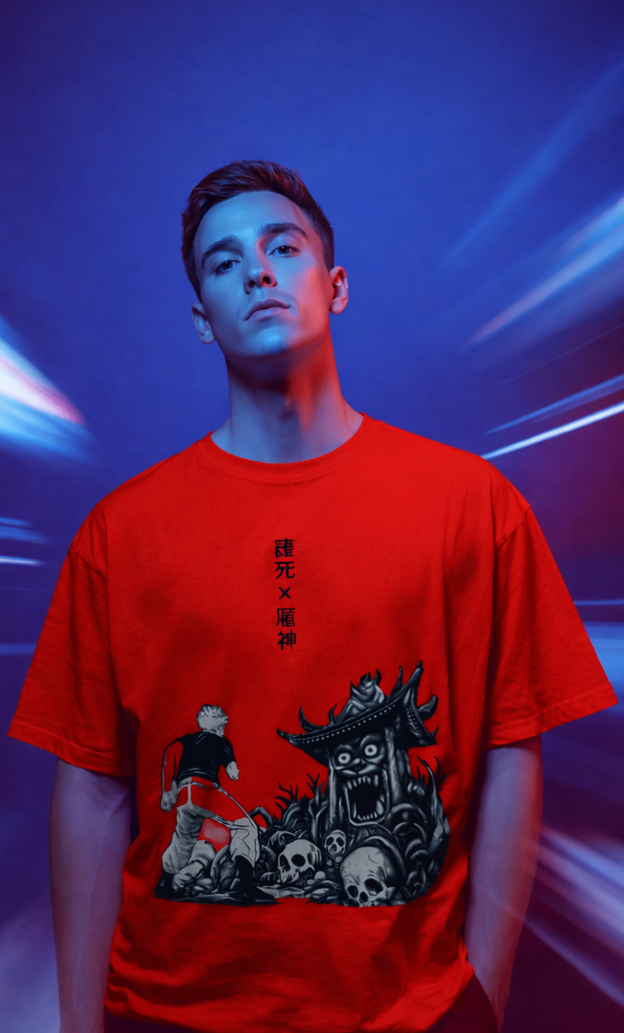 MENS REGULAR PRINTED T-SHIRT: Abyss Confrontation