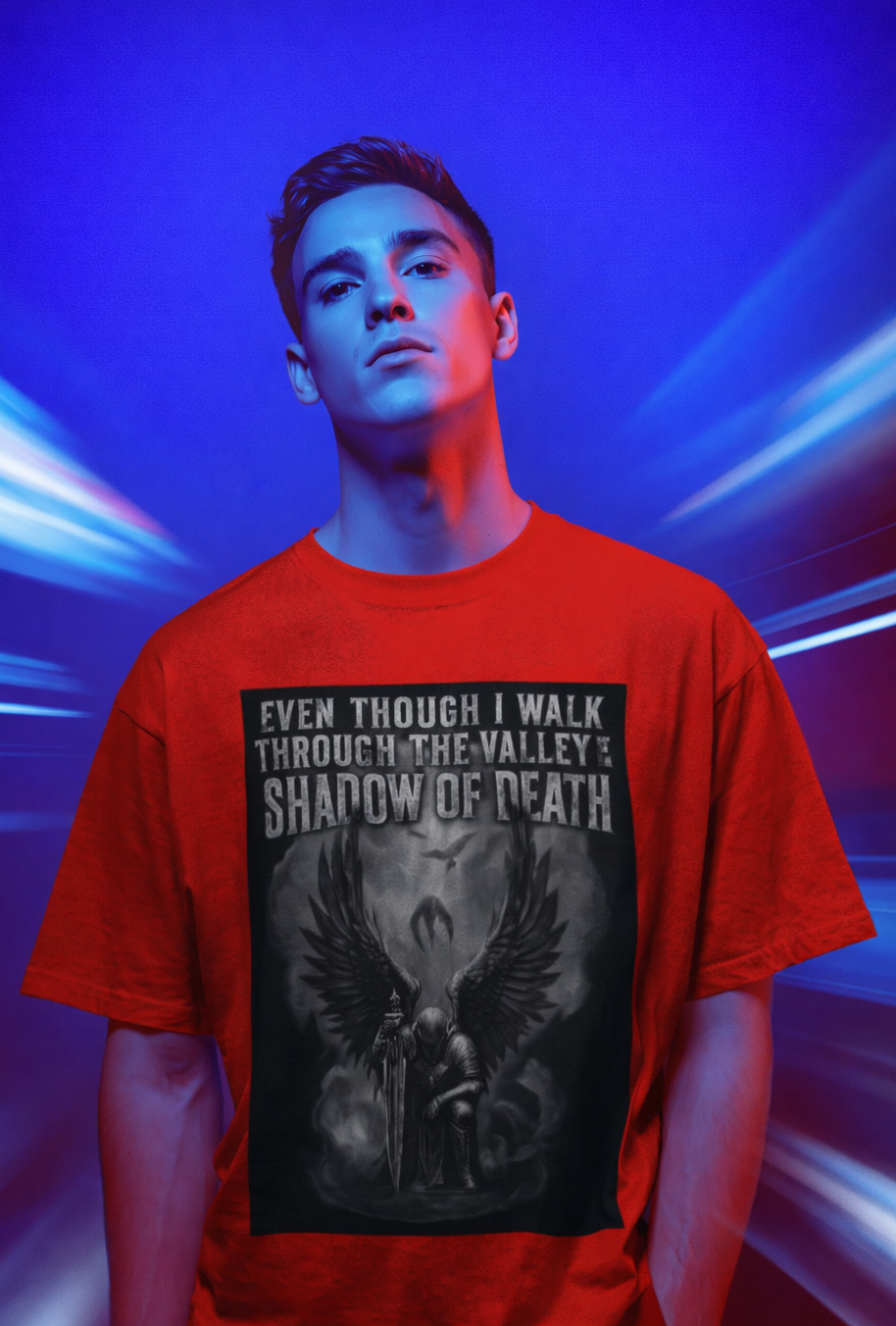 MENS REGULAR PRINTED T-SHIRT: Valley of Shadows