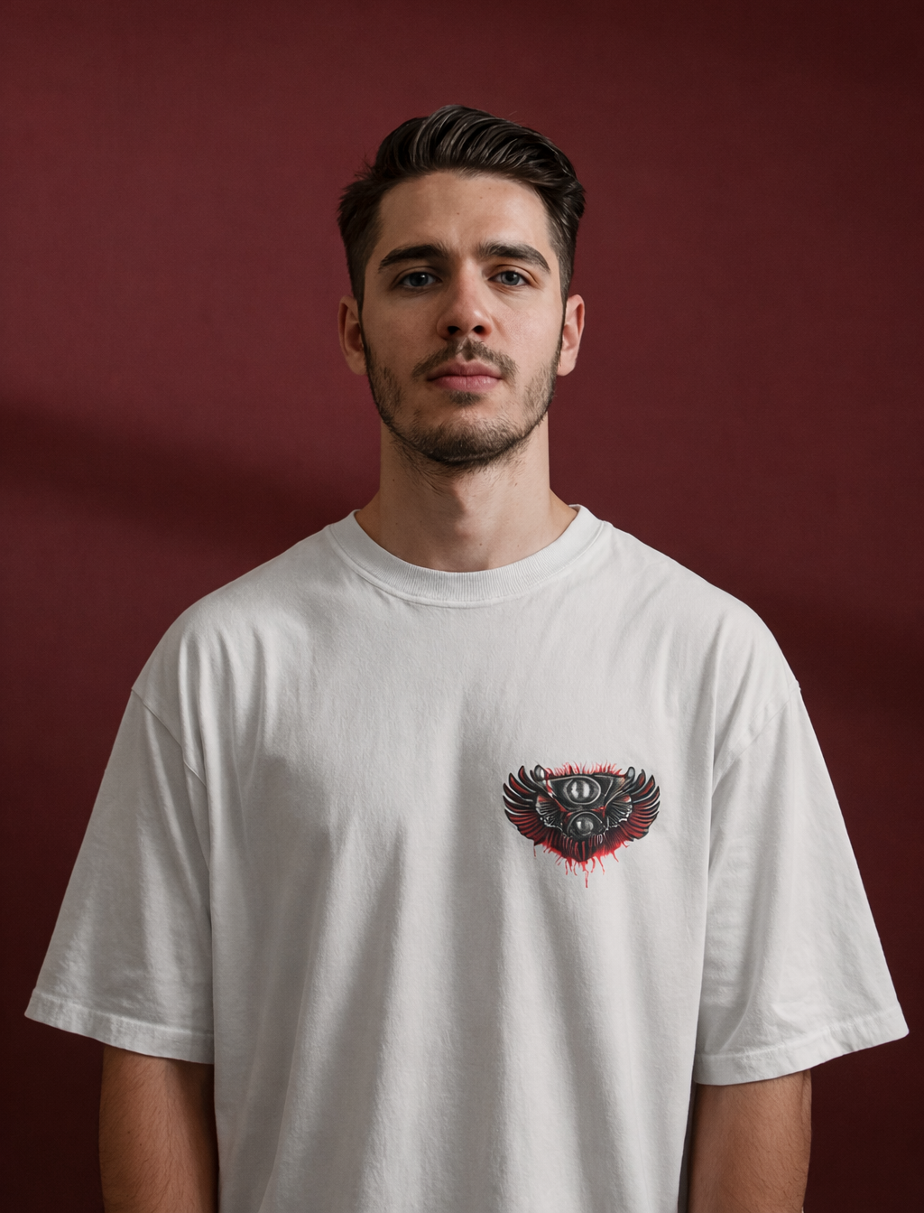 MENS OVERSIZED PRINTED T-SHIRT: Roar of the Ride