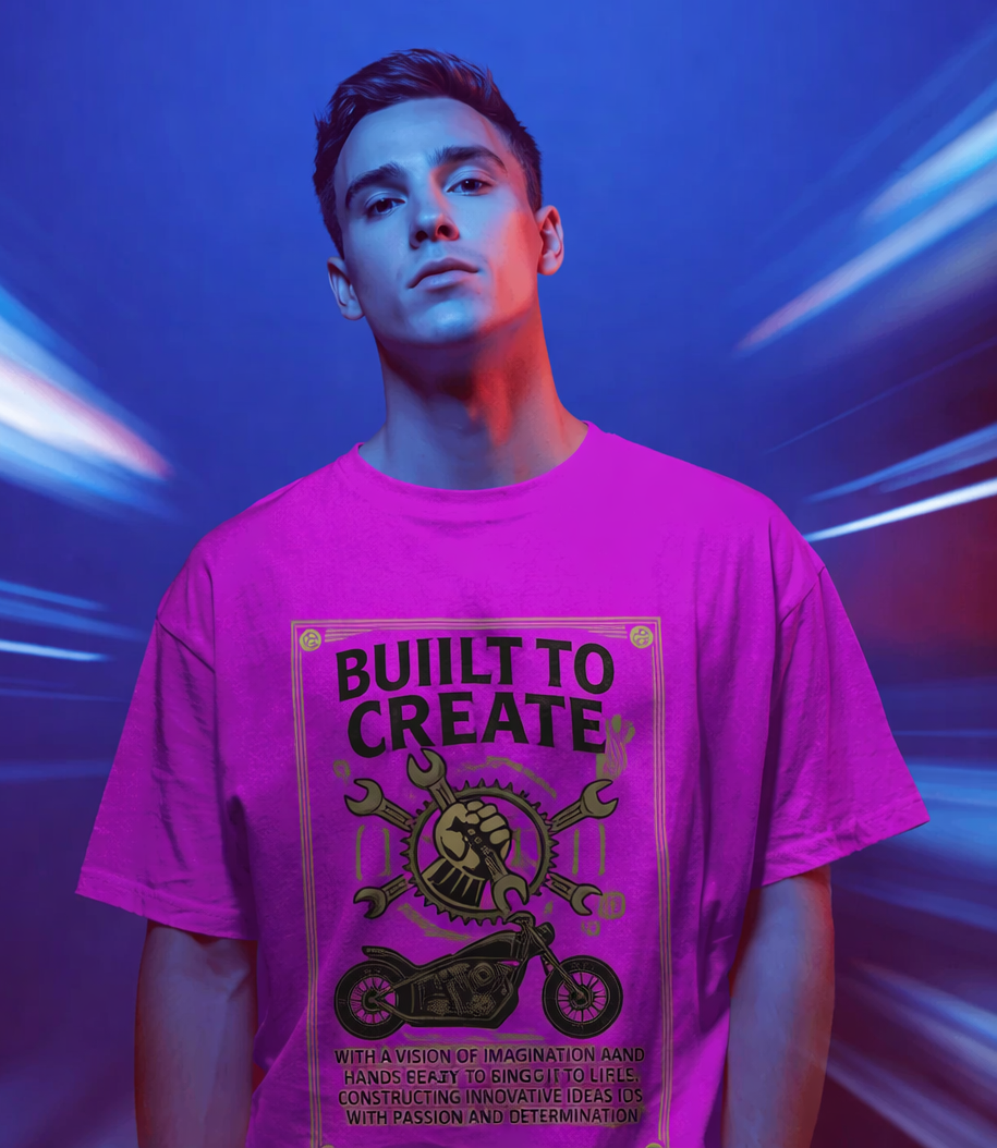MENS REGULAR PRINTED T-SHIRT: Built to Create