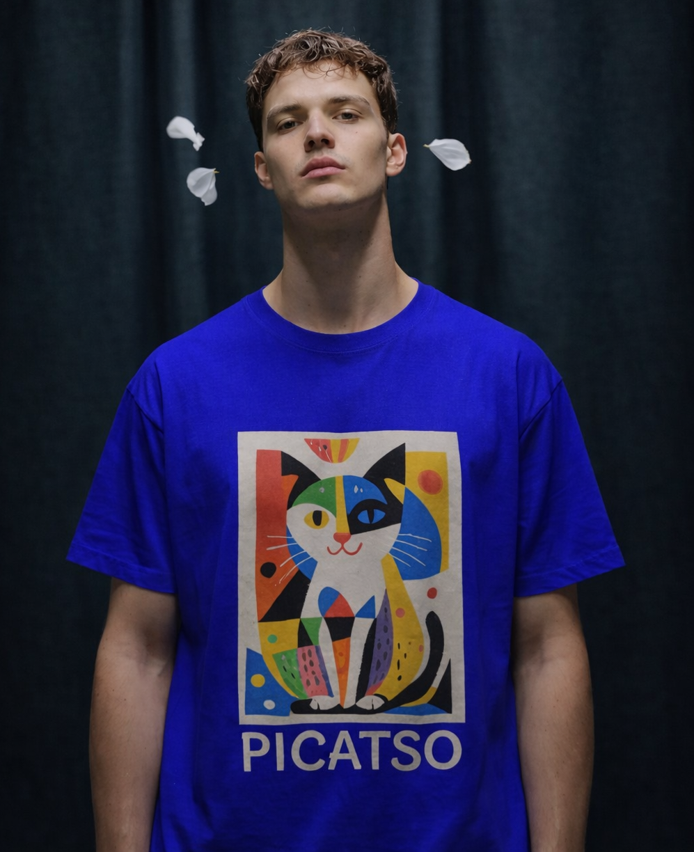 MENS REGULAR PRINTED T-SHIRT: Picatso
