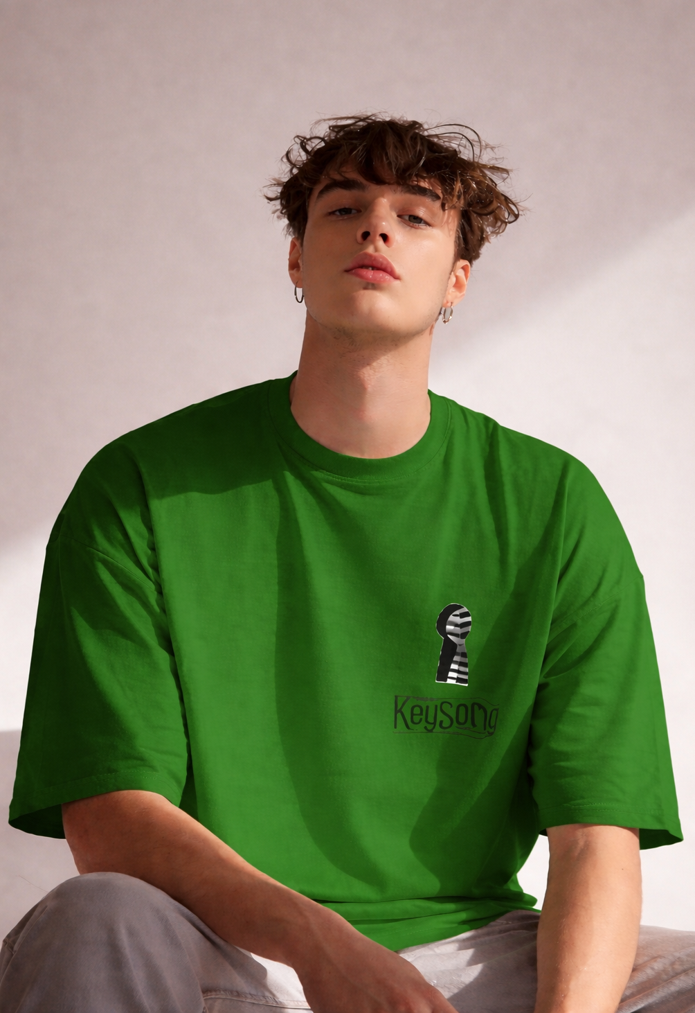 MENS OVERSIZED PRINTED T-SHIRT: The KeySong