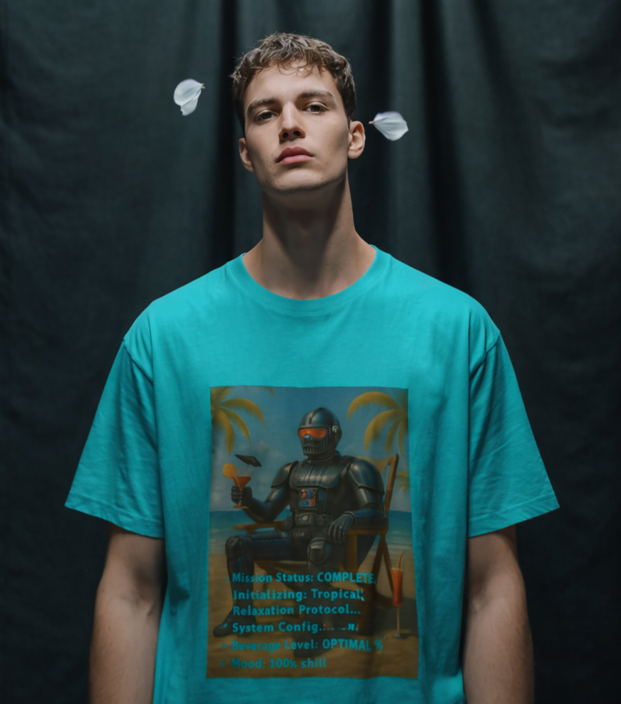 MENS REGULAR PRINTED T-SHIRT: Mission- Chill Mode