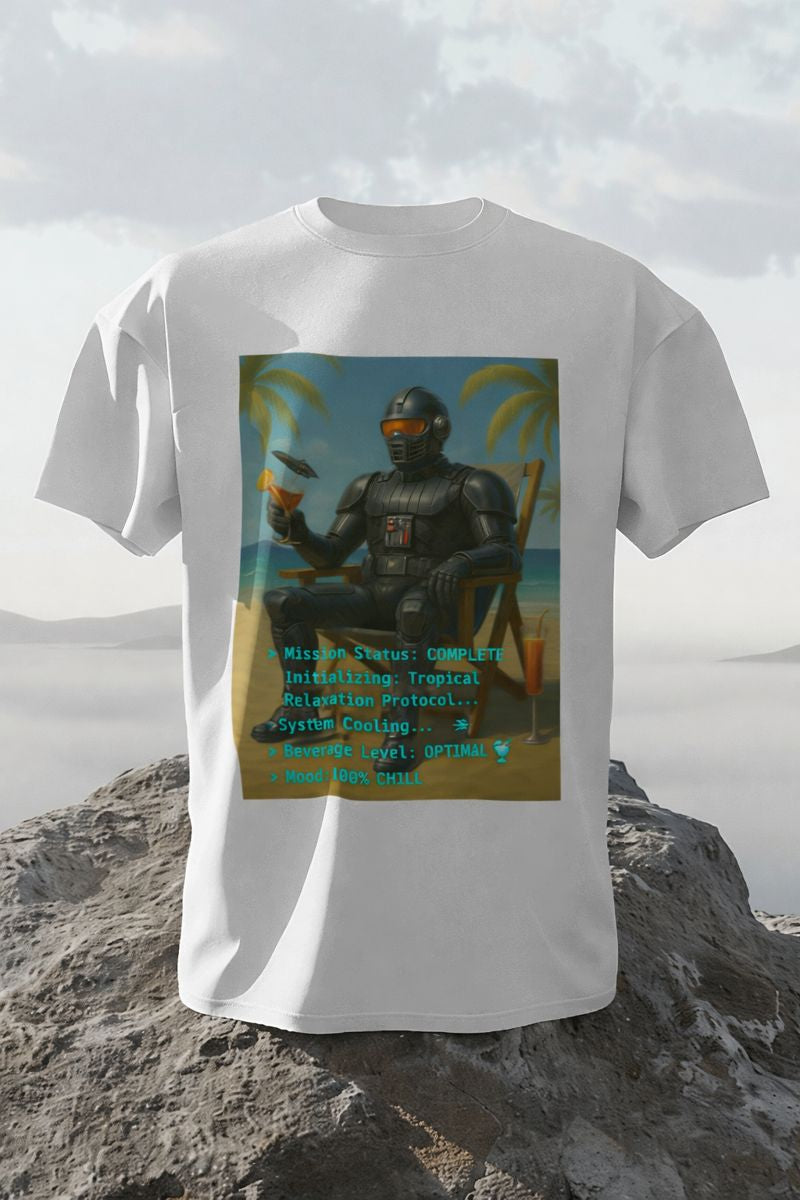 MENS REGULAR PRINTED T-SHIRT: Mission- Chill Mode