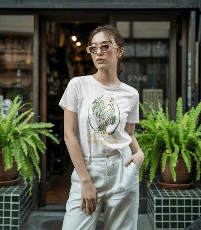 PETALS & SOUL REGULAR PRINTED T-SHIRT: Strong as Roots