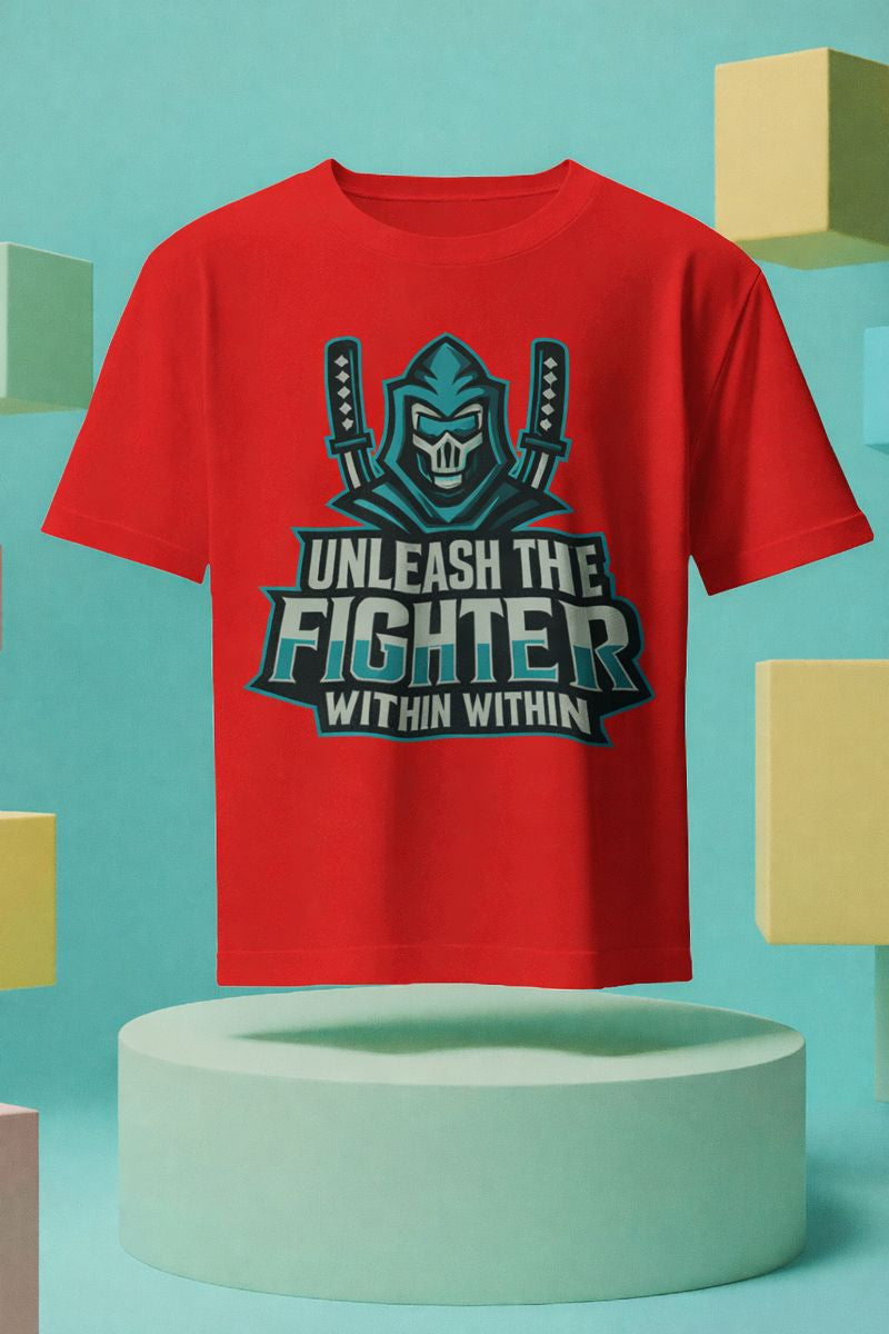 MENS REGULAR PRINTED T-SHIRT: Unleash the Fighter